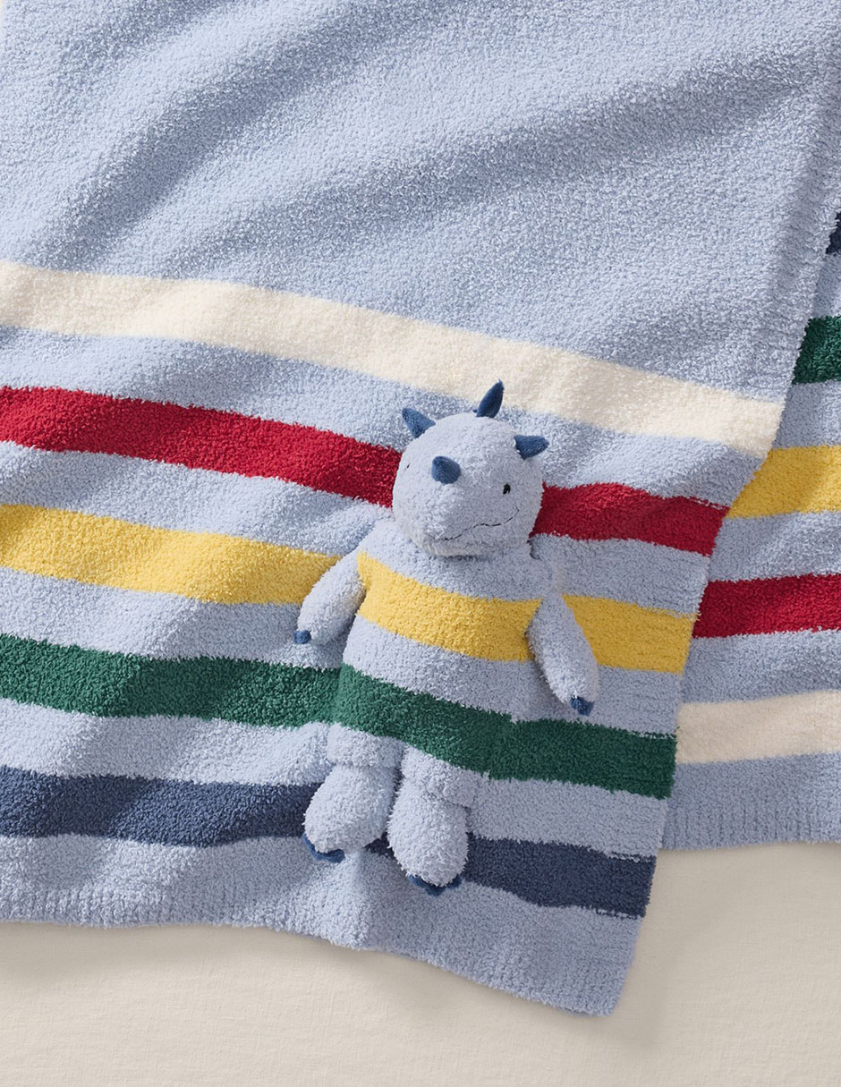 Frazada de tejido plano Stripe & Plush para niño 4