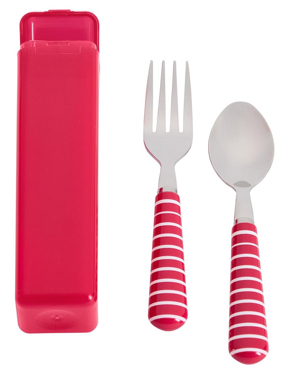 Set cubiertos Utensil Carrying de acero inoxidable 3 piezas