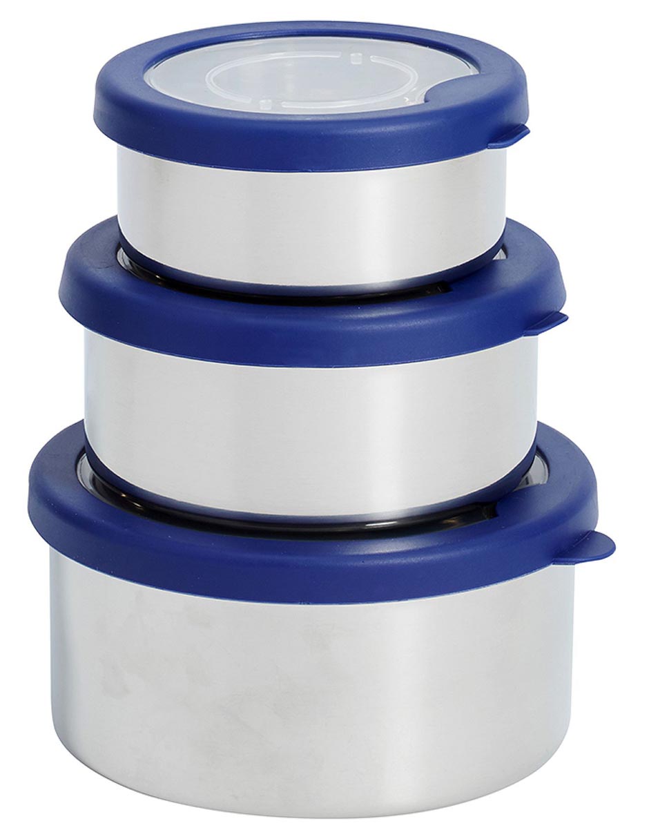 Set contenedor Spencer de acero inoxidable 3 piezas