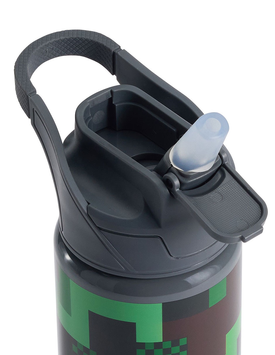 Termo de acero inoxidable Mackenzie Minecraft Camo con tapa a presión 650 ml 3
