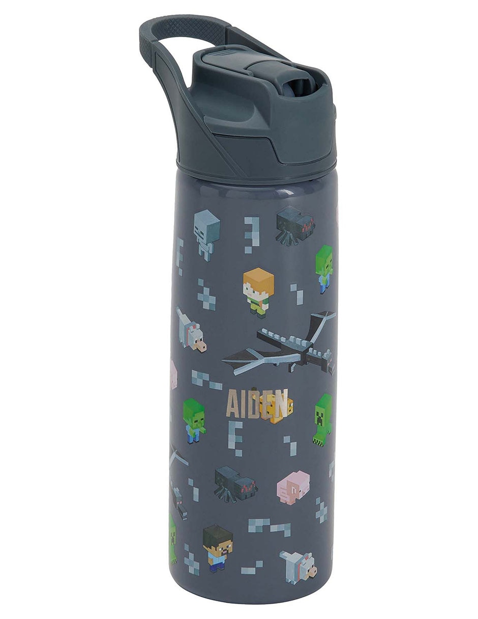 Termo de acero inoxidable Mackenzie Minecraf con tapa a presión 550 ml Termo de acero inoxidable Mackenzie Minecraf con tapa a presión 550 ml