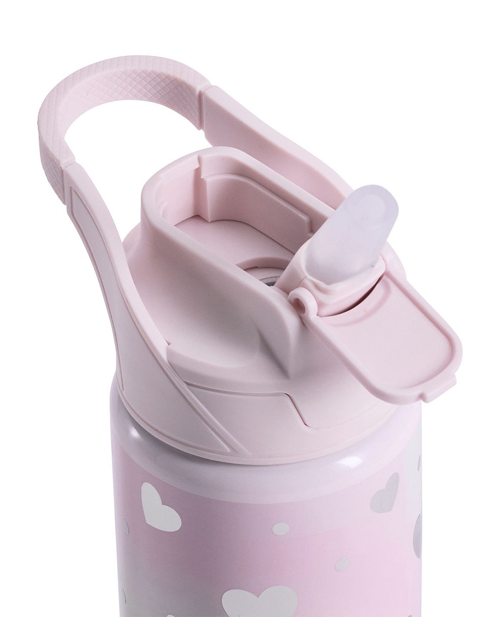 Termo de acero inoxidable Mackenzie Dreamy Foil Hearts con tapa a presión 550 ml 3