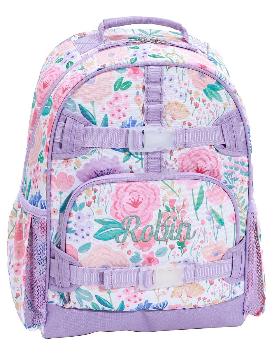 Mochila escolar Mackenzie Lavender impermeable para niña