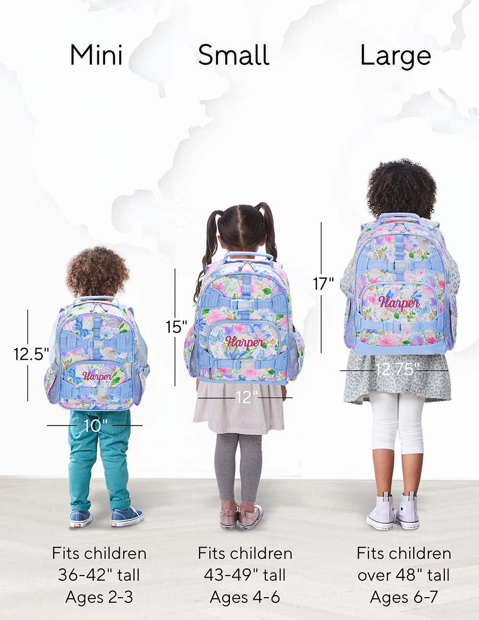 Mochila escolar Mackenzie Butterfly Garden para niña 3