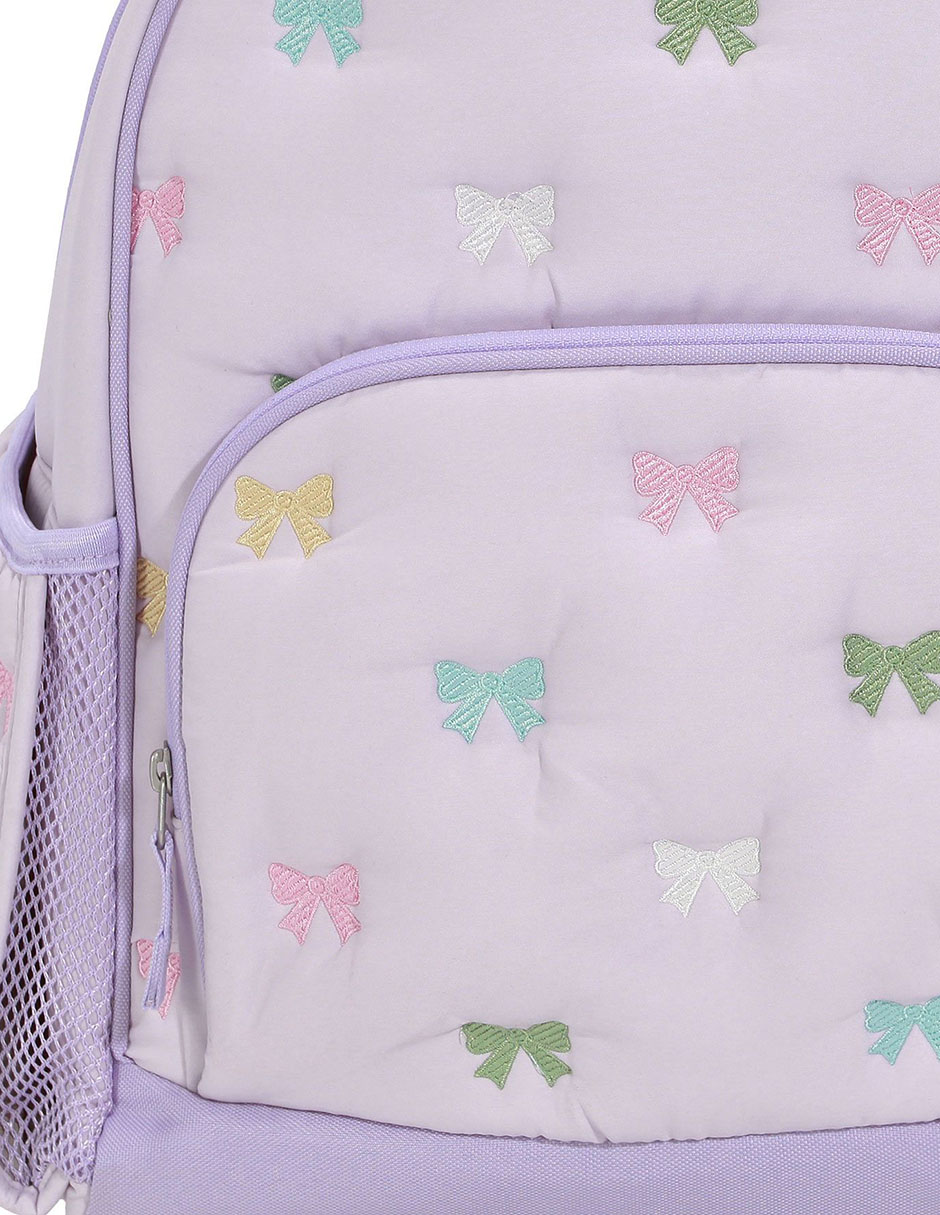 Mochila escolar Mackenzie Puffer Lavender Bows para niña 3