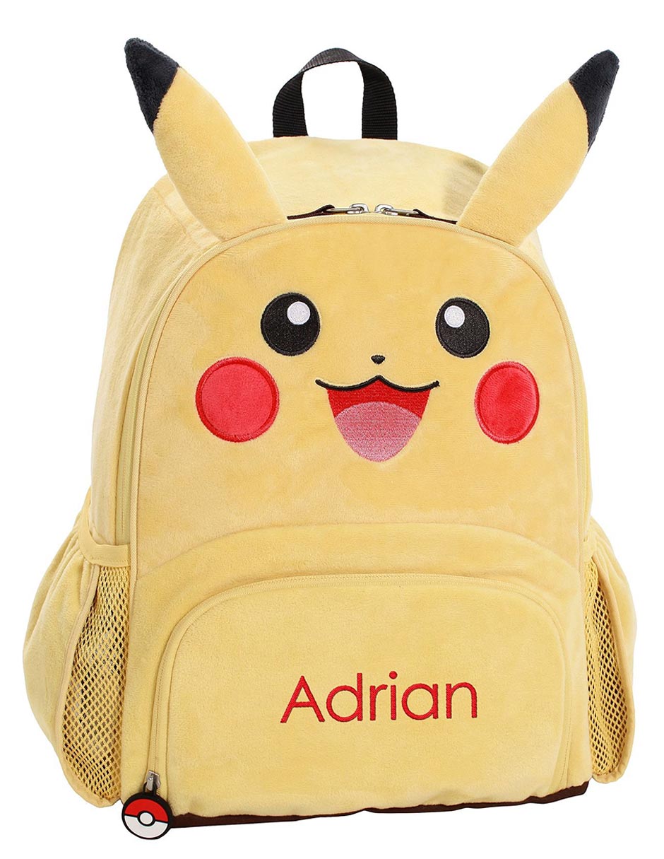 Mochila infantil pikachu unisex
