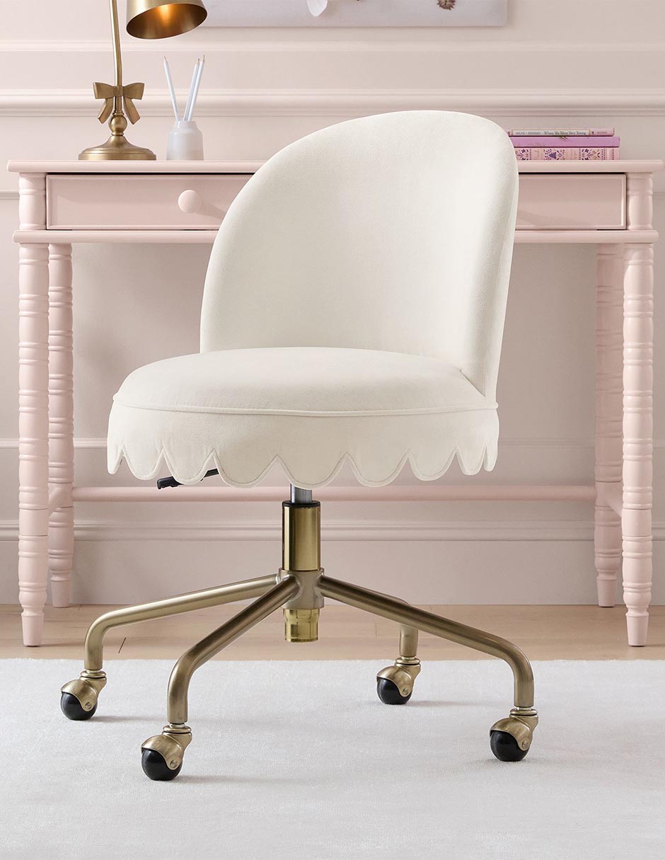 SILLA DE ESCRITORIO SCALLOP SK, MARFIL