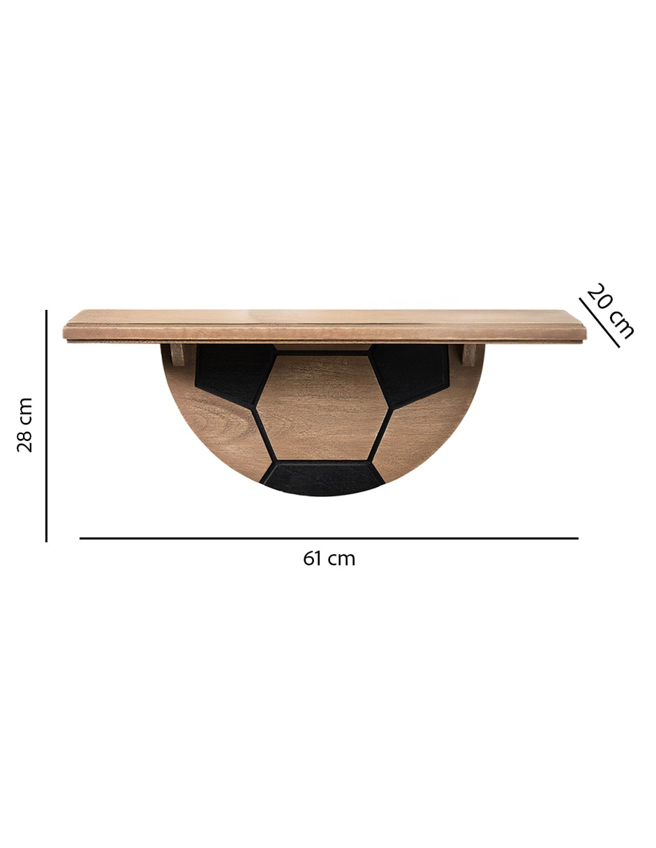 Repisa armable Soccer de madera mango 3