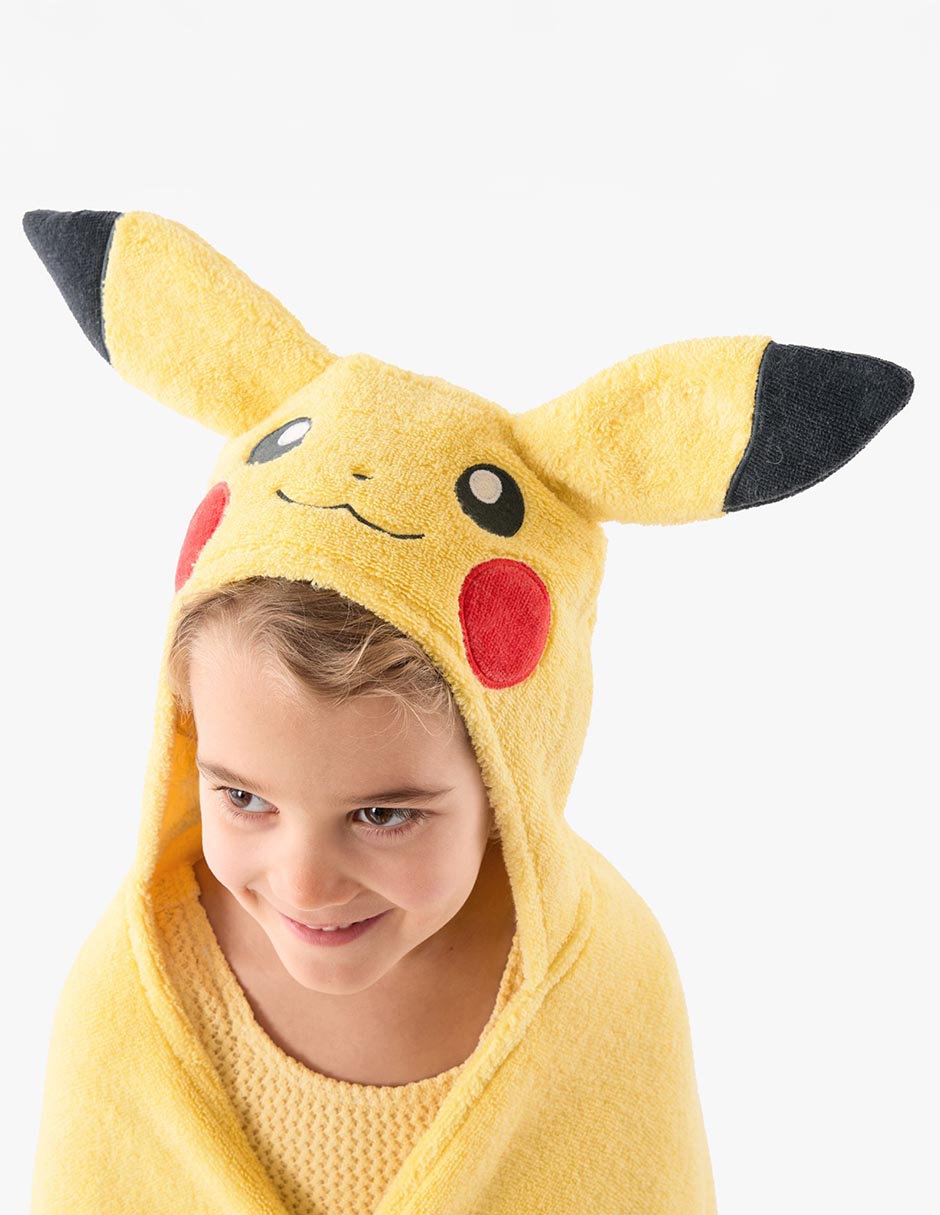 Toalla con gorro Pokémon Pikachu de algodón 4