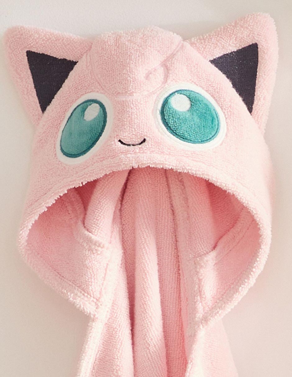 Toalla con gorro Pokémon Jigglypuff de algodón infantil 4