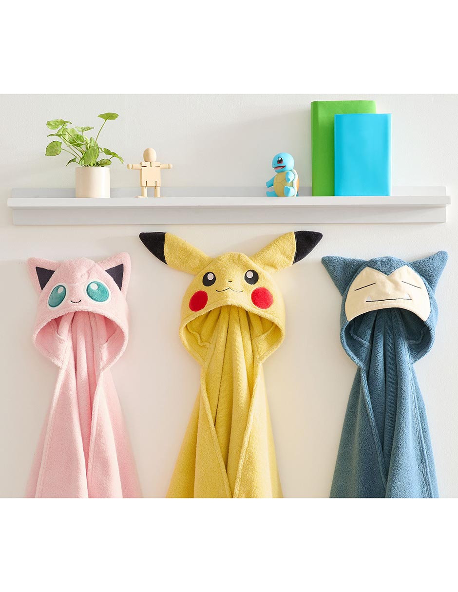 Toalla con gorro Pokémon Snorlax de algodón infantil 10