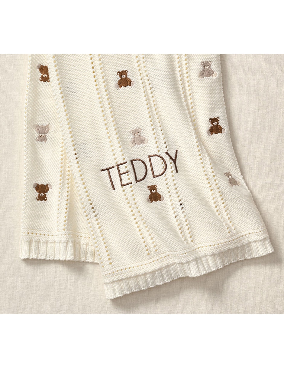 Cobija de tejido plano Teddy Bear para bebé 2