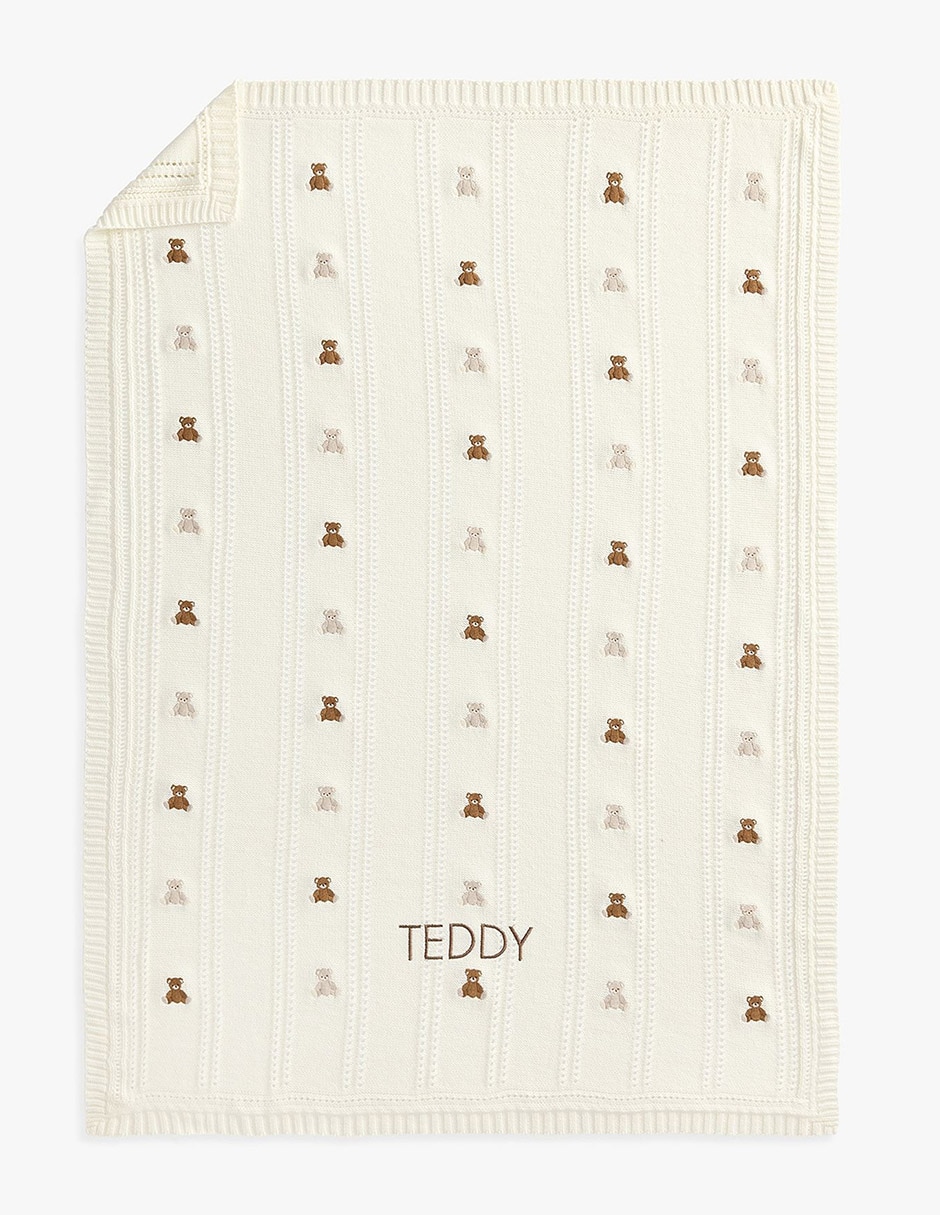 Cobija de tejido plano Teddy Bear para bebé 5