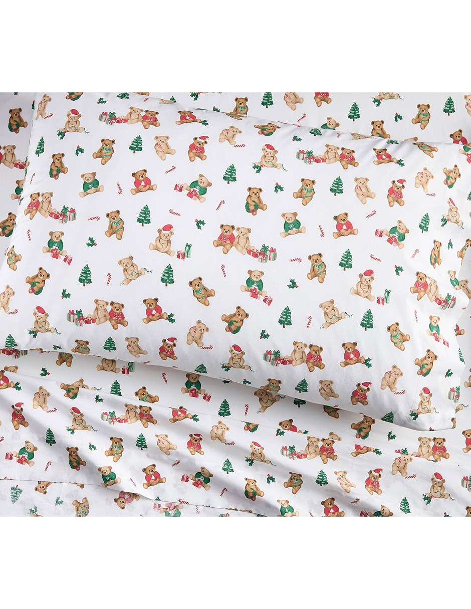 Juego de sábanas de algodón 200 hilos Teddy Holiday 1