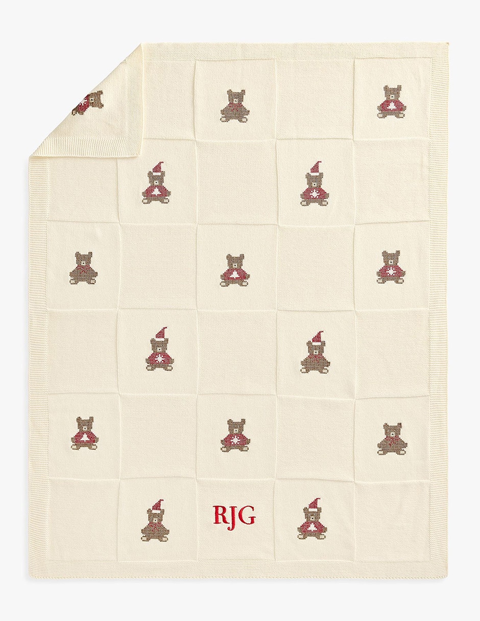 Cobija de tejido plano Teddy Bear para bebé 4