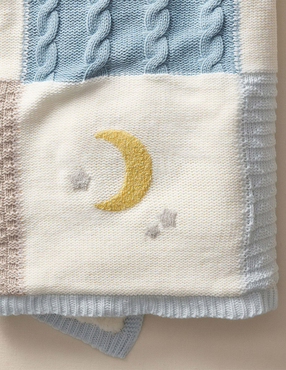 Cobija de tejido plano Heirloom Animals para bebé niño 2