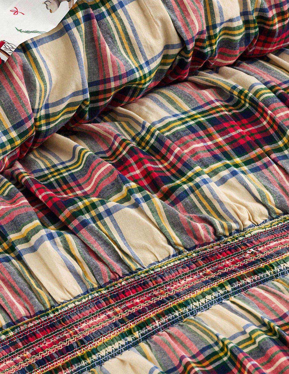 Edredón Holiday Plaid Smocked 2