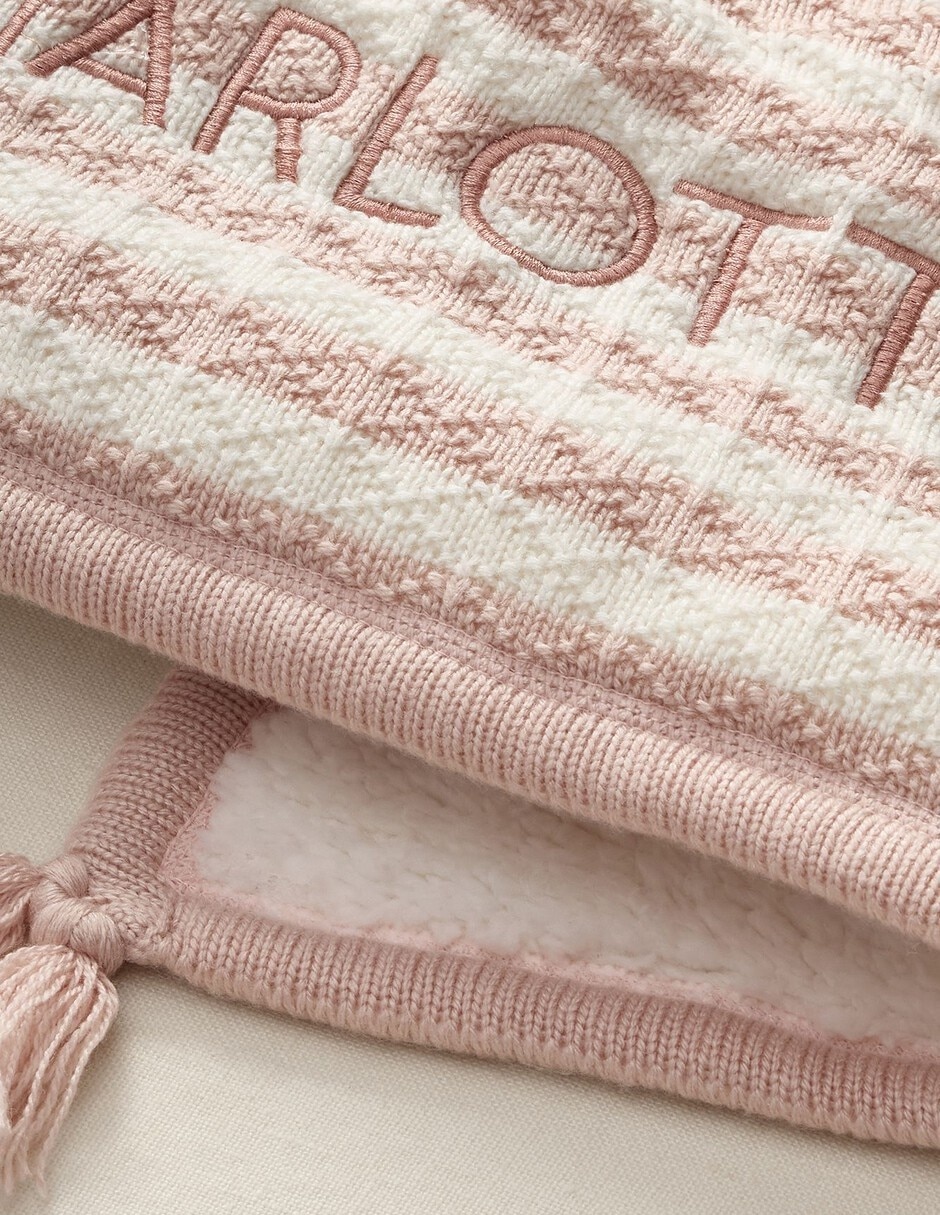 Cobija de tejido jacquard Striped Luxe para bebé 3