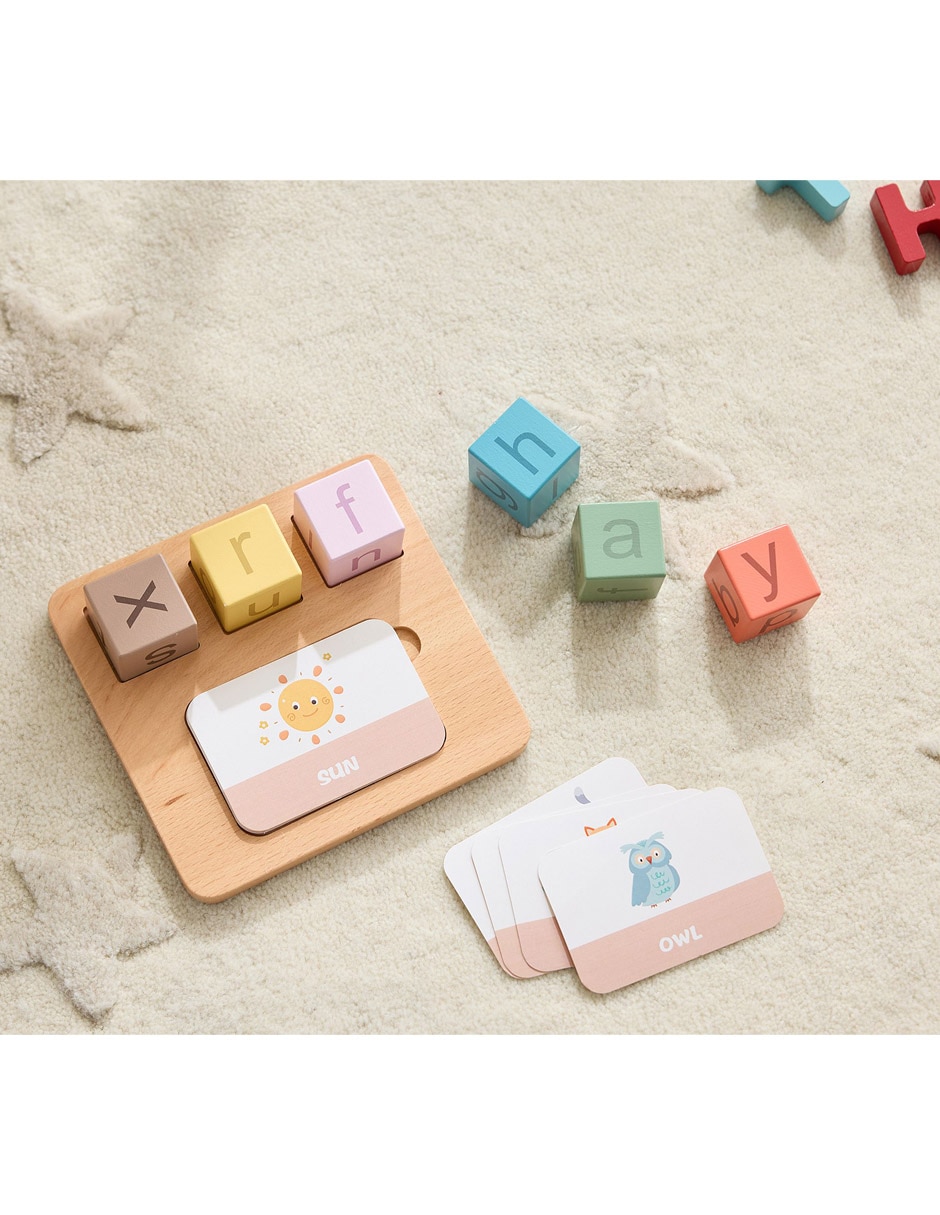 Juguete de ortografía con bloques juego didáctico unisex 3