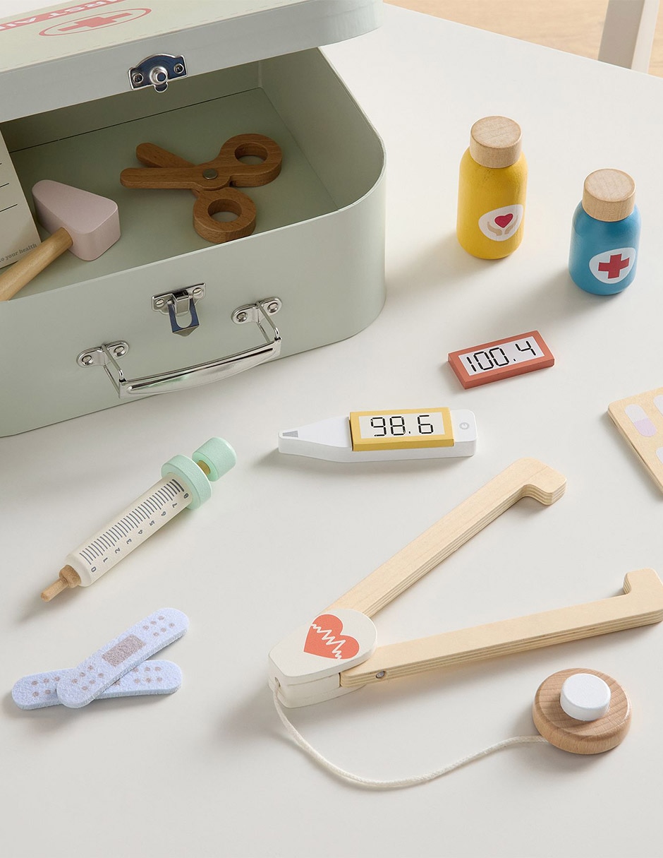 Set de doctor First Aid Kit juego didáctico infantil unisex 3