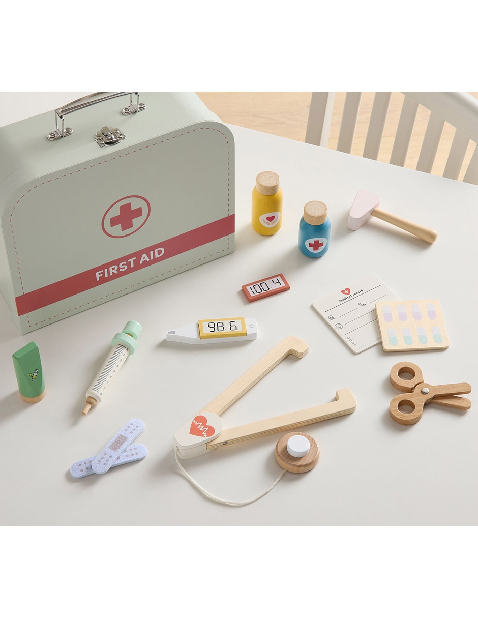 Set de doctor First Aid Kit juego didáctico infantil unisex 4