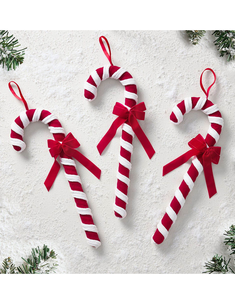 Set de ornamentos navideños Candy Cane 1