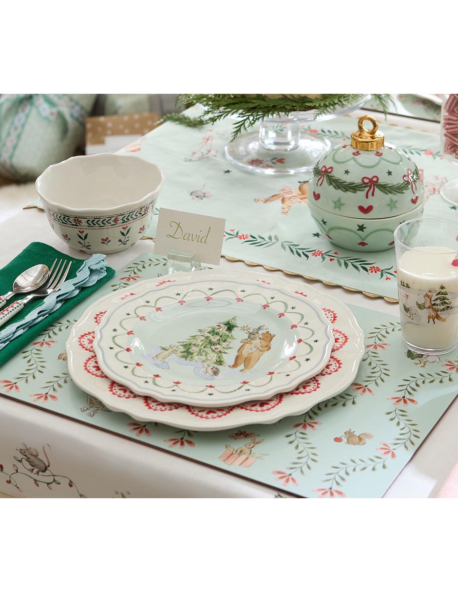 Plato navideño Riley Sheehey de melamina 3