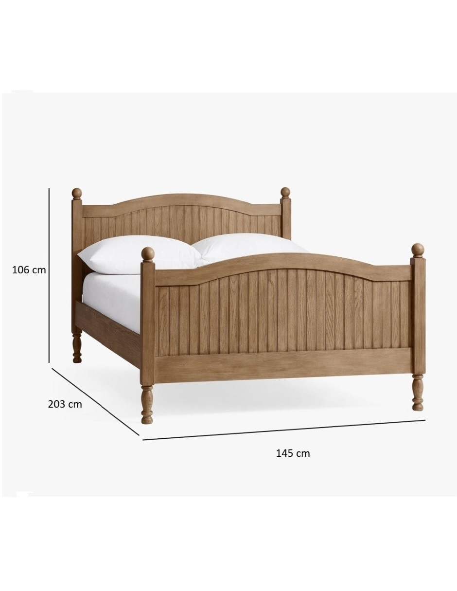 Cama Catalina de madera matrimonial 2