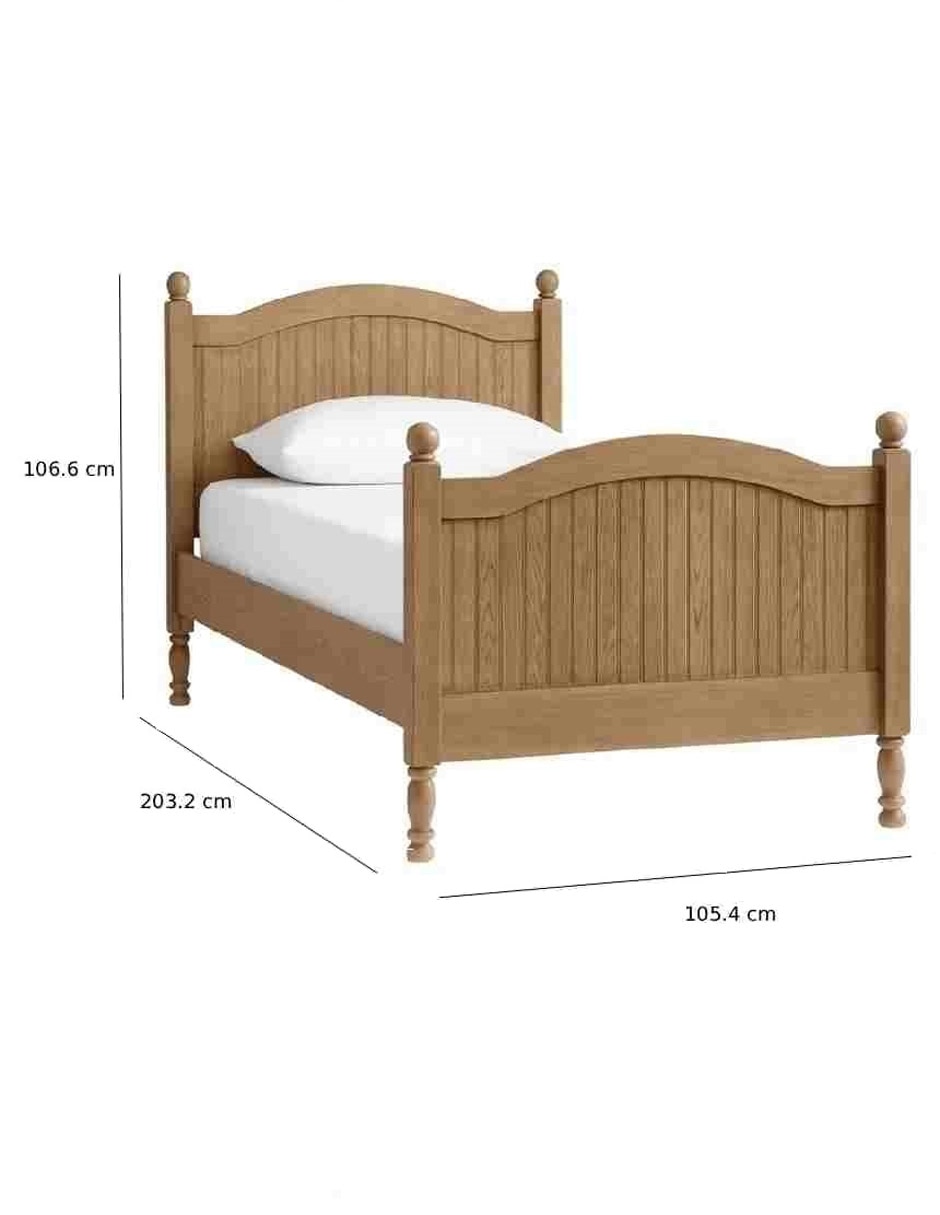 Cama Catalina de madera individual 8