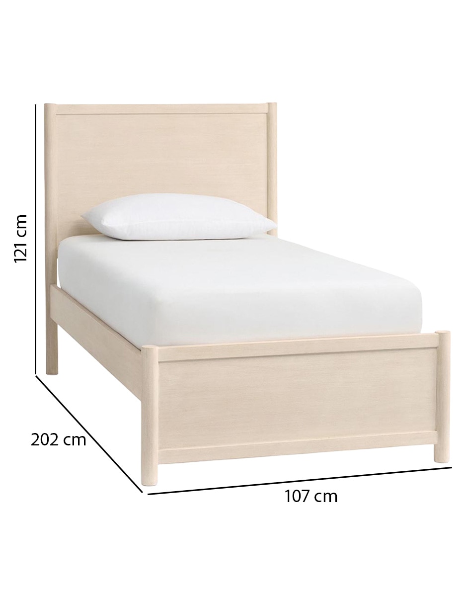 Cama Coronado de madera individual 6