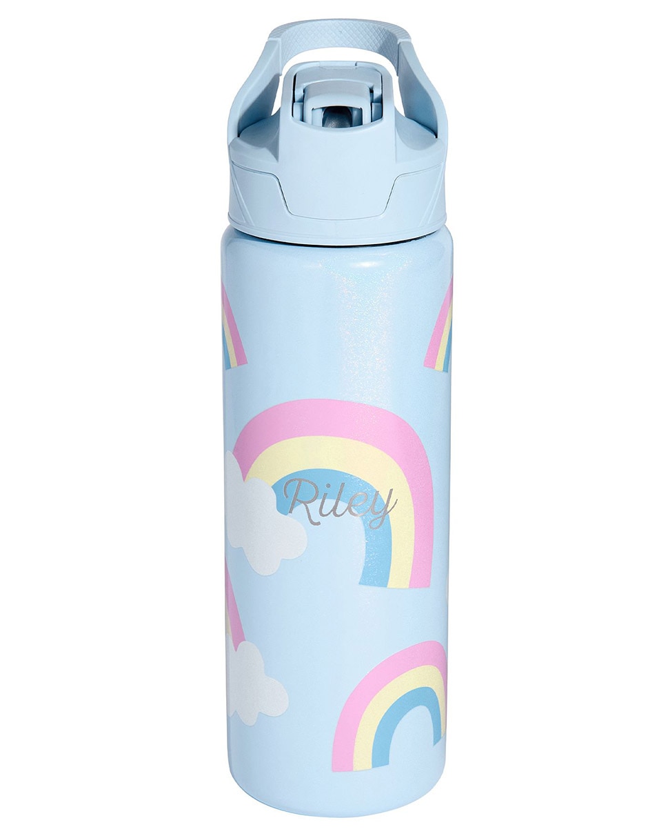 Termo de acero inoxidable Mackenzie Metallic Rainbows con tapa flip top 650 ml Termo de acero inoxidable Mackenzie Metallic Rainbows con tapa flip top 650 ml