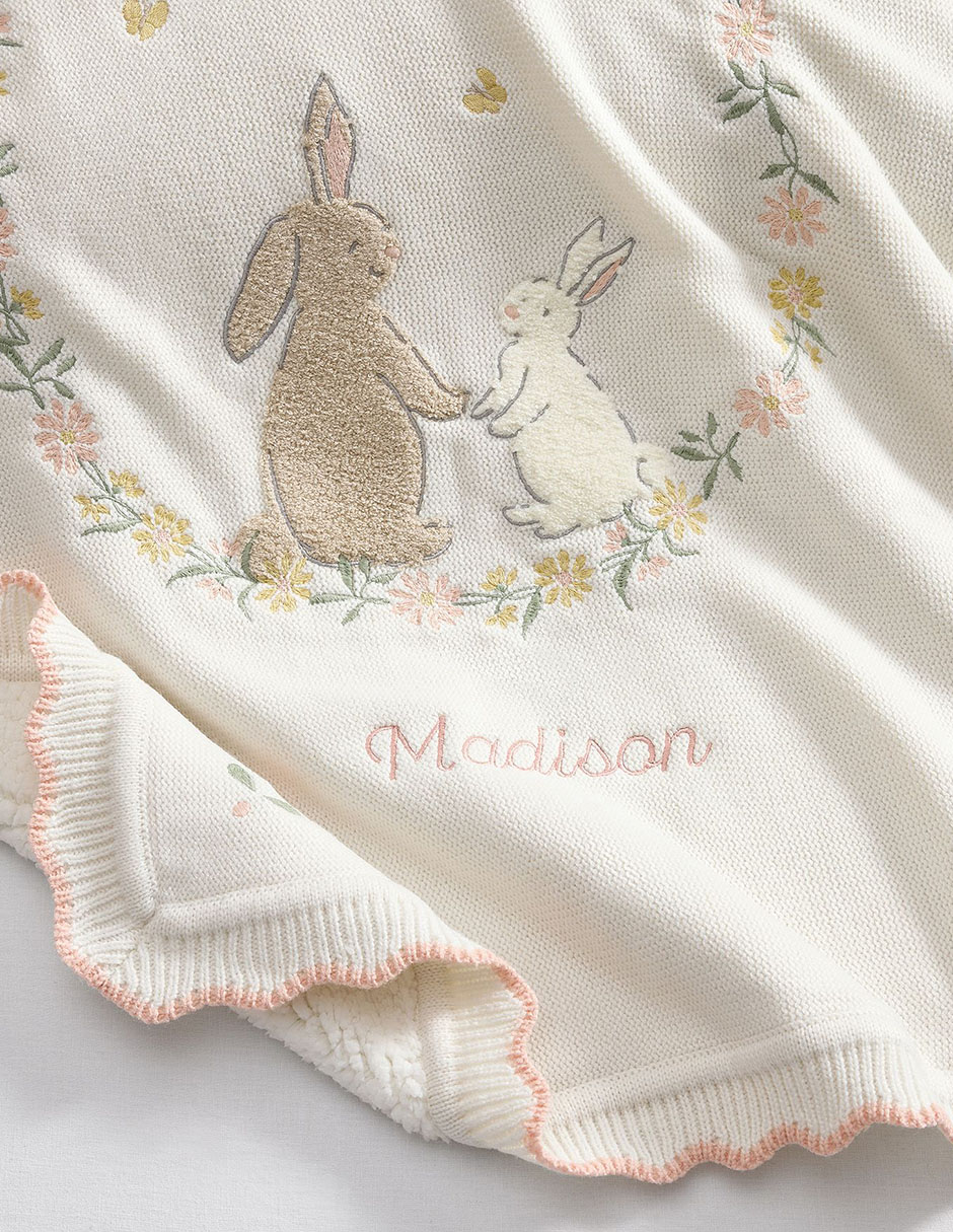 Cobija de tejido jacquard Riley Sheehey English Garden para niña 2