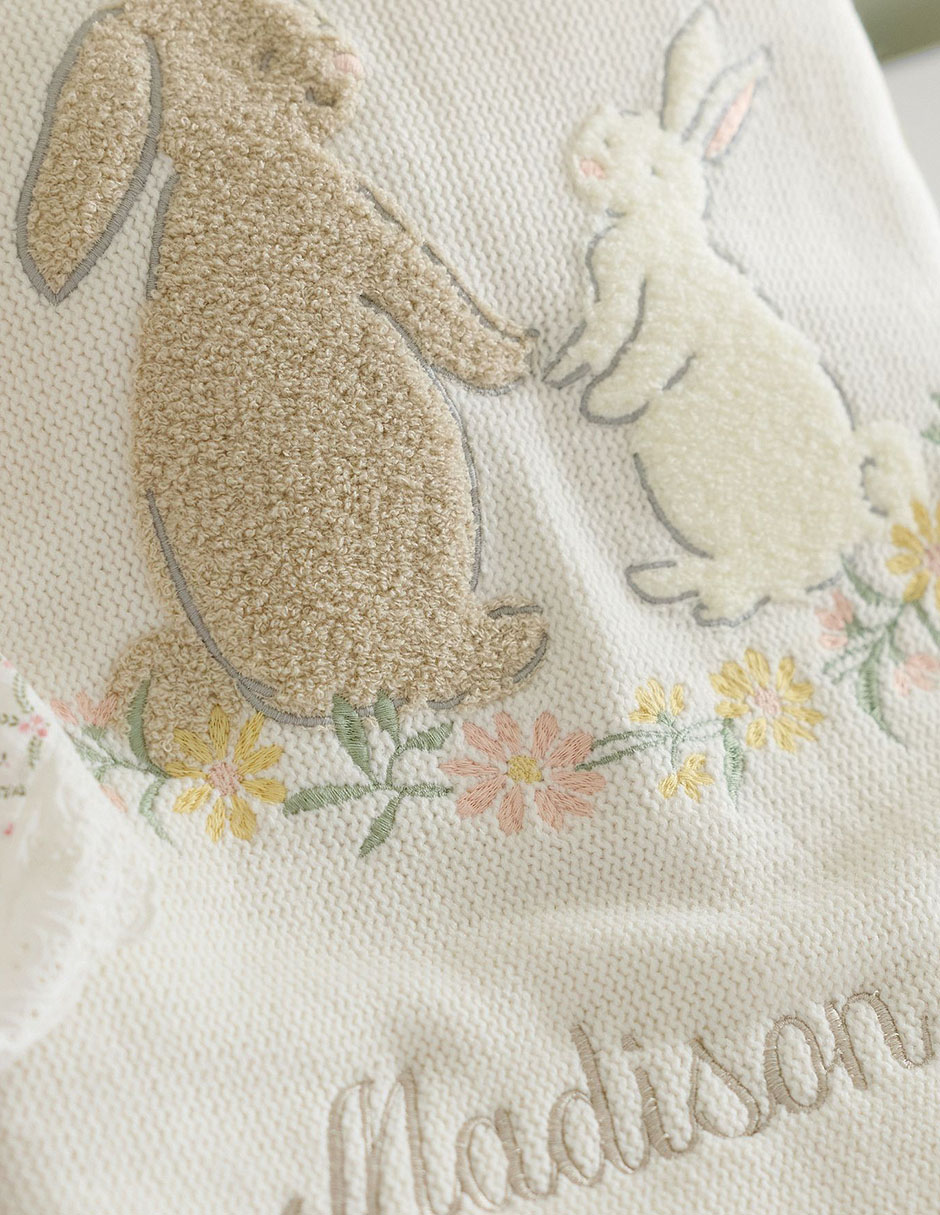 Cobija de tejido jacquard Riley Sheehey English Garden para niña 3