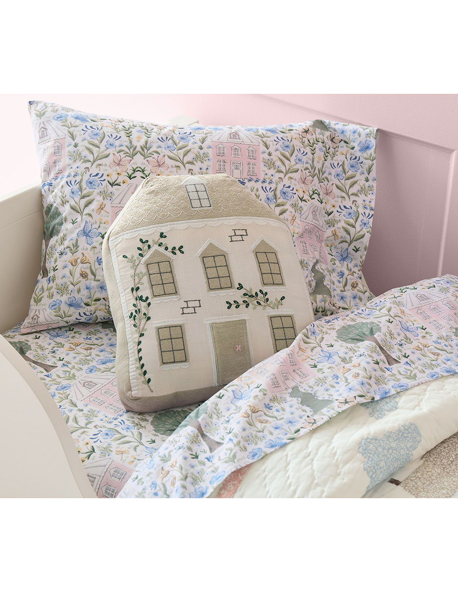 Set sábanas de cuna de algodón 200 hilos Dollhouse 2