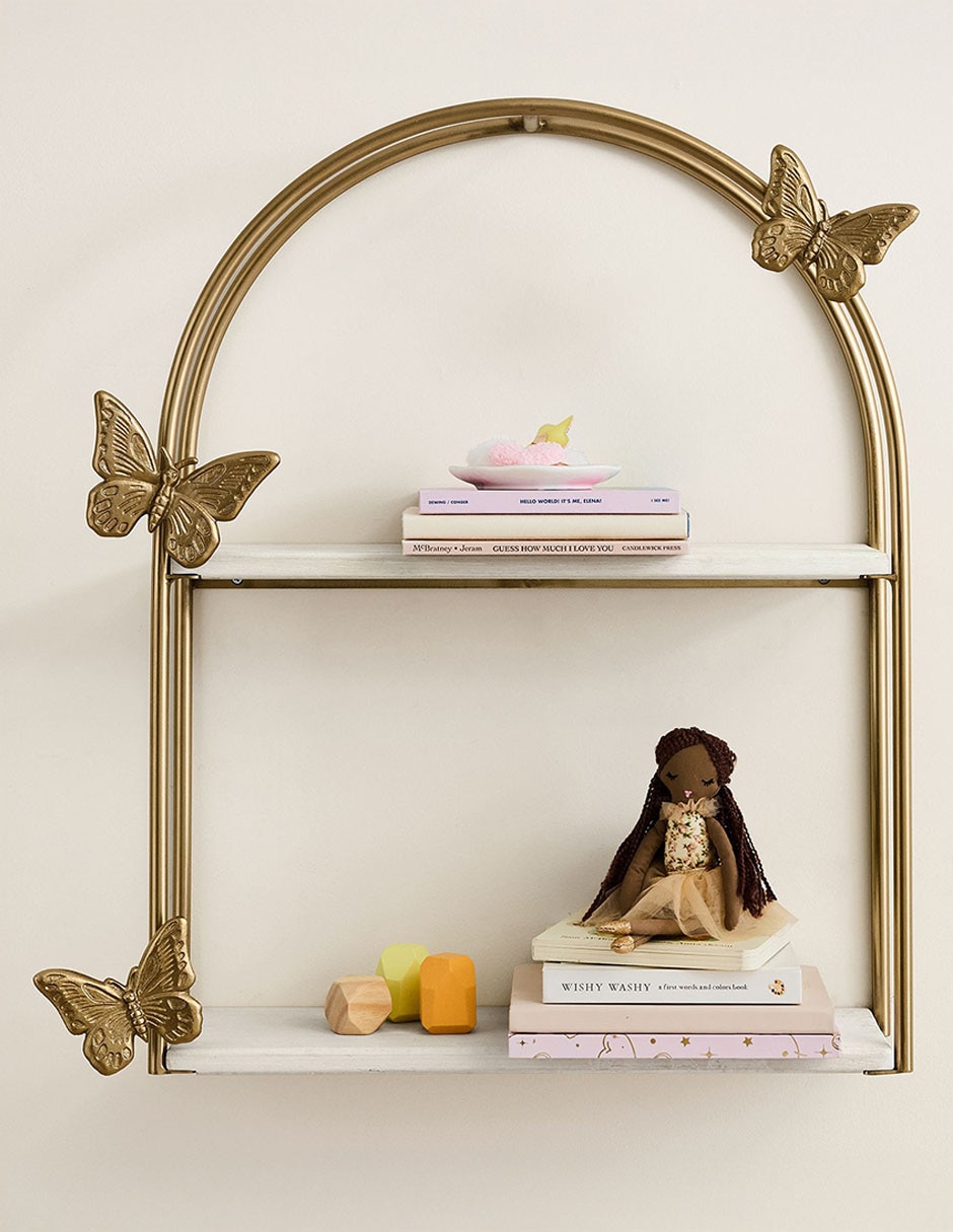Repisa Gold Butterfly