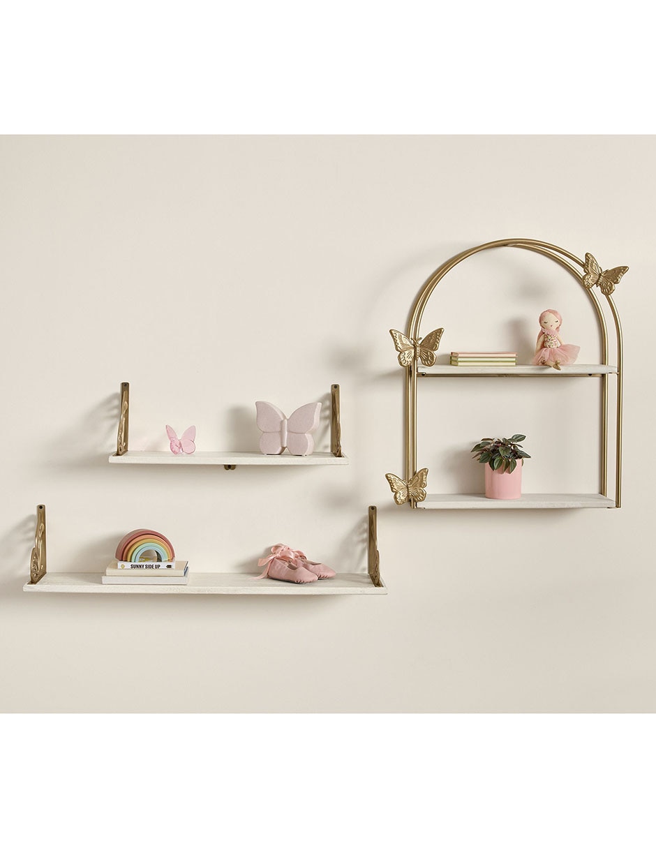 Repisa Gold Butterfly 4