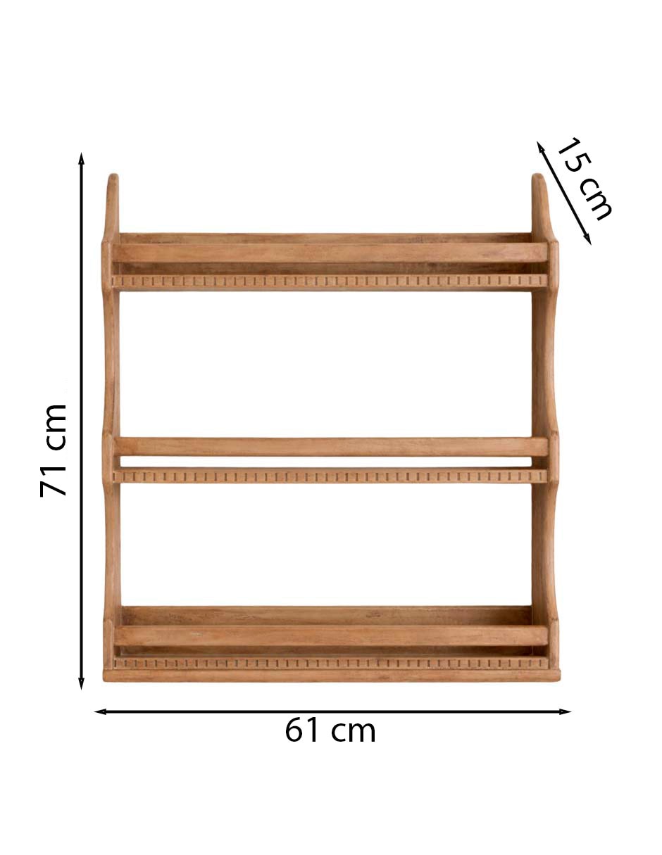 Repisa Arden de madera mango 5