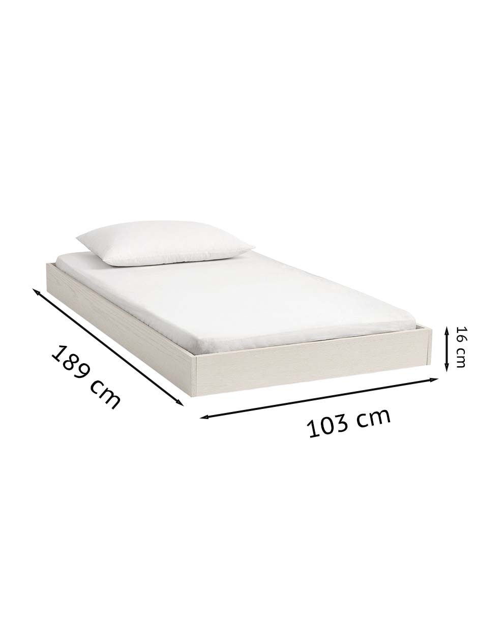 Cama Catalina de madera individual 5