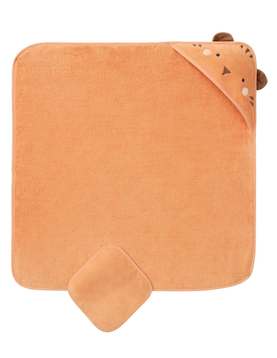 Set de toalla con gorro Animal tigre de algodón 8