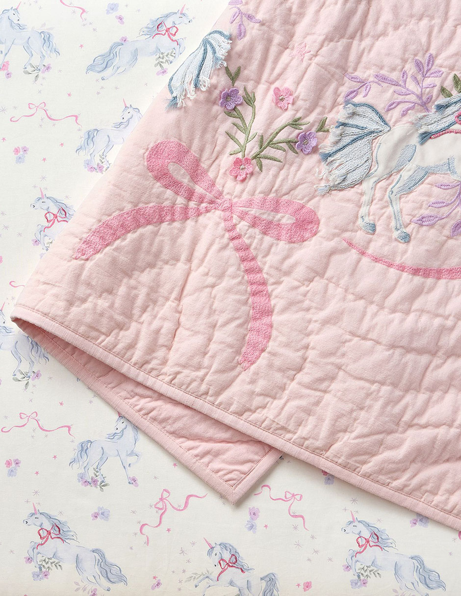 Colcha Unicorn Bows 3