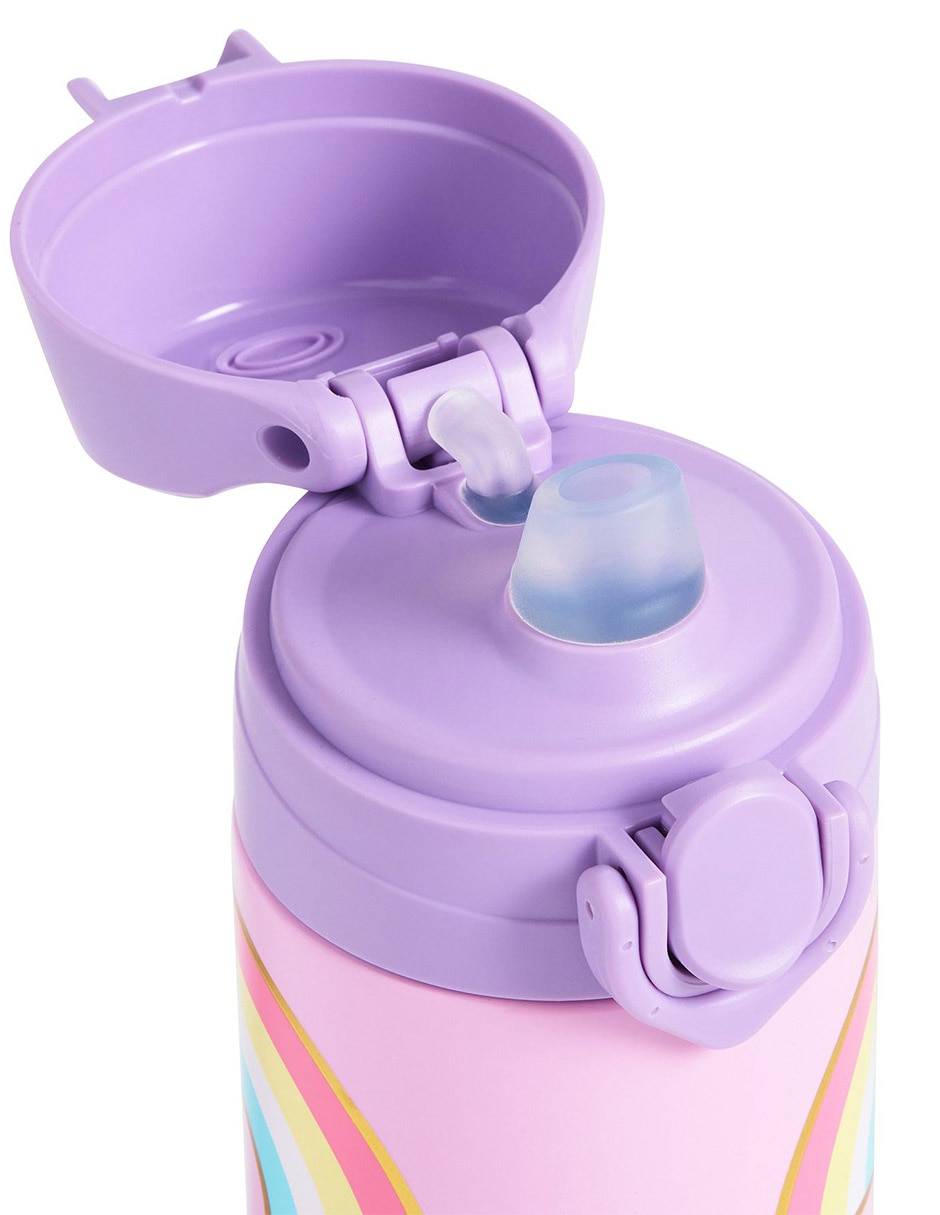 Termo de acero inoxidable Mackenzie SCL Rainbows con tapa flip top 355 ml 3