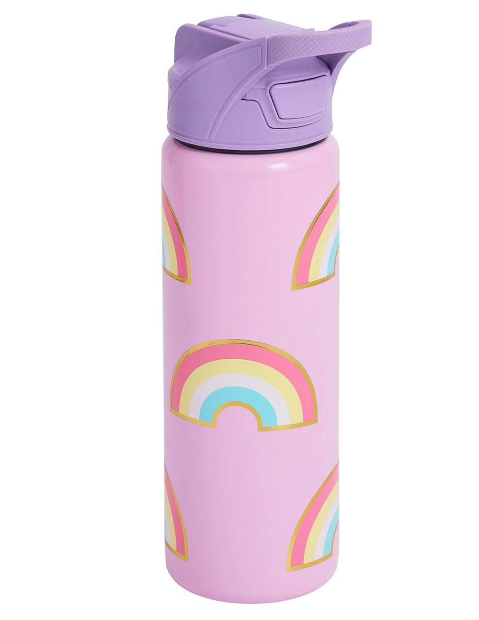 Termo de acero inoxidable Mackenzie SCL Rainbows con tapa flip top 650 ml 2