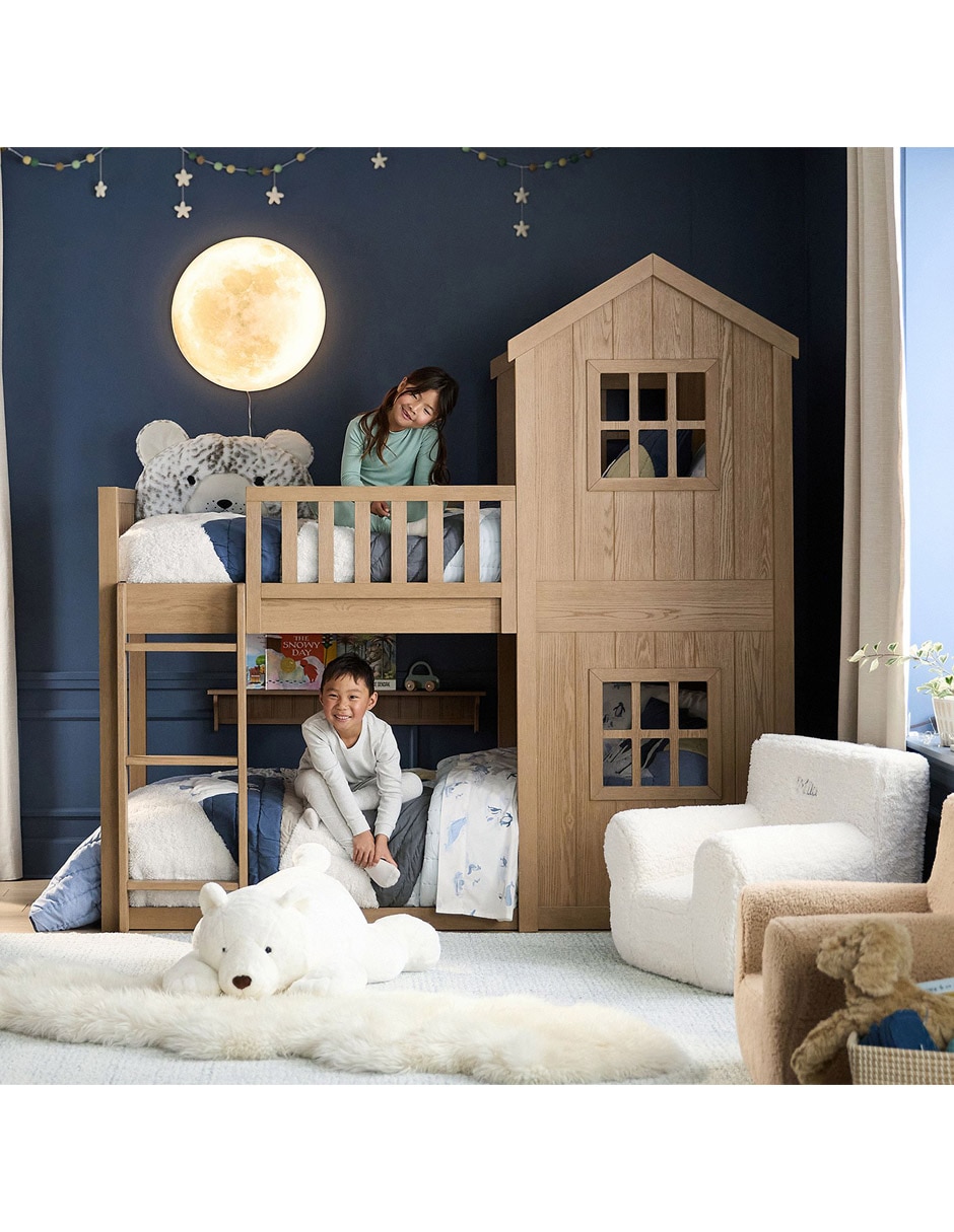 Litera Treehouse de madera individual 4