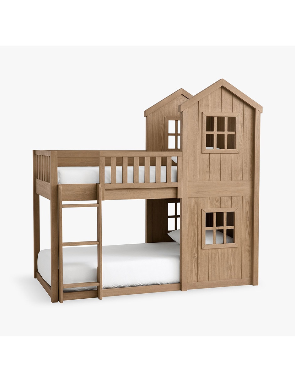 Litera Treehouse de madera individual 5