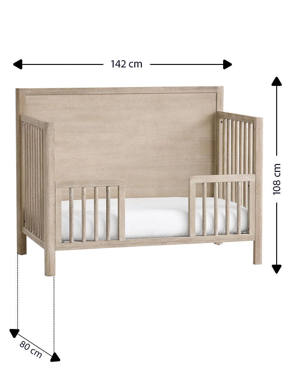 Kit de cuna con barandal Aptos 4