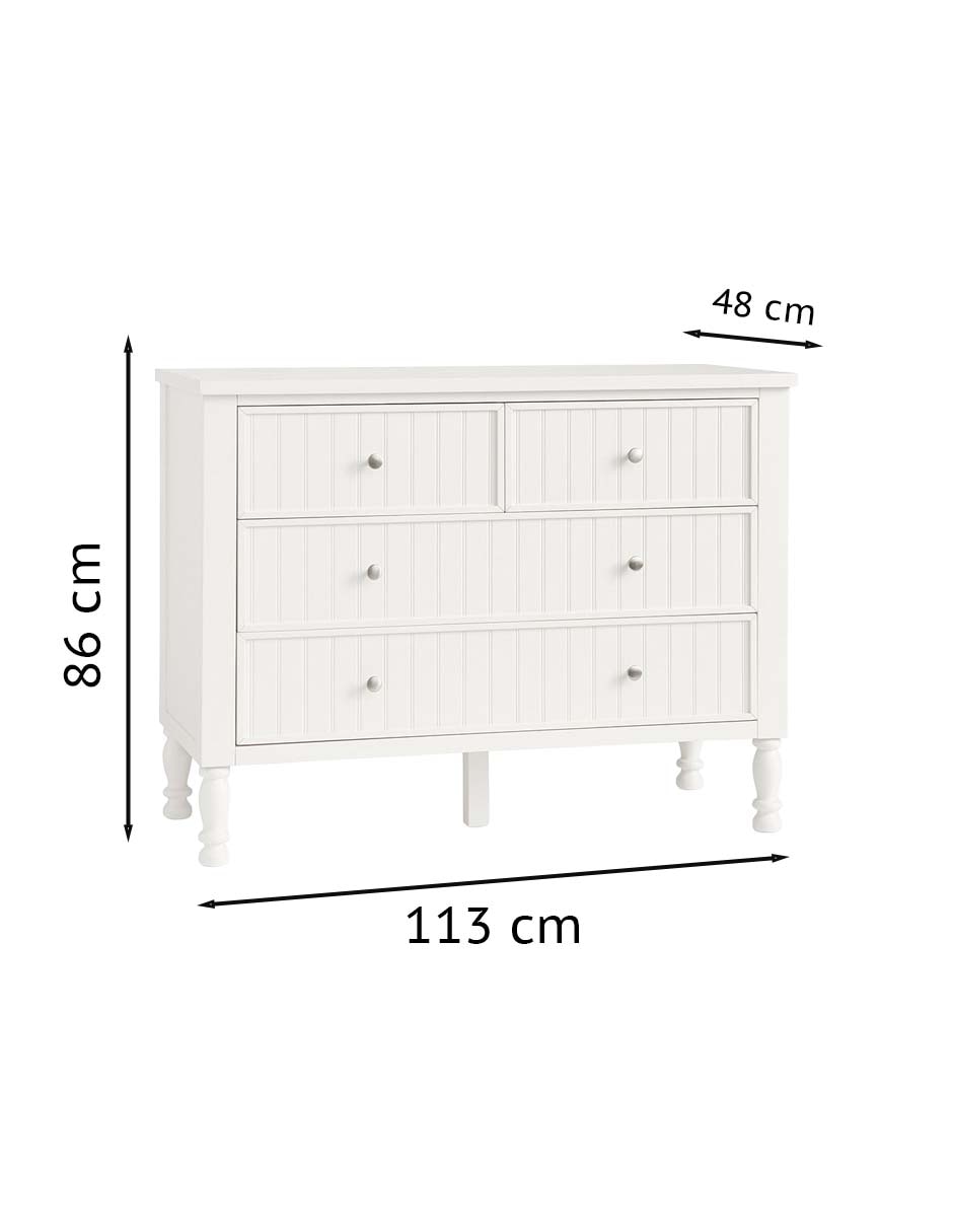 Cómoda Catalina de madera álamo 2