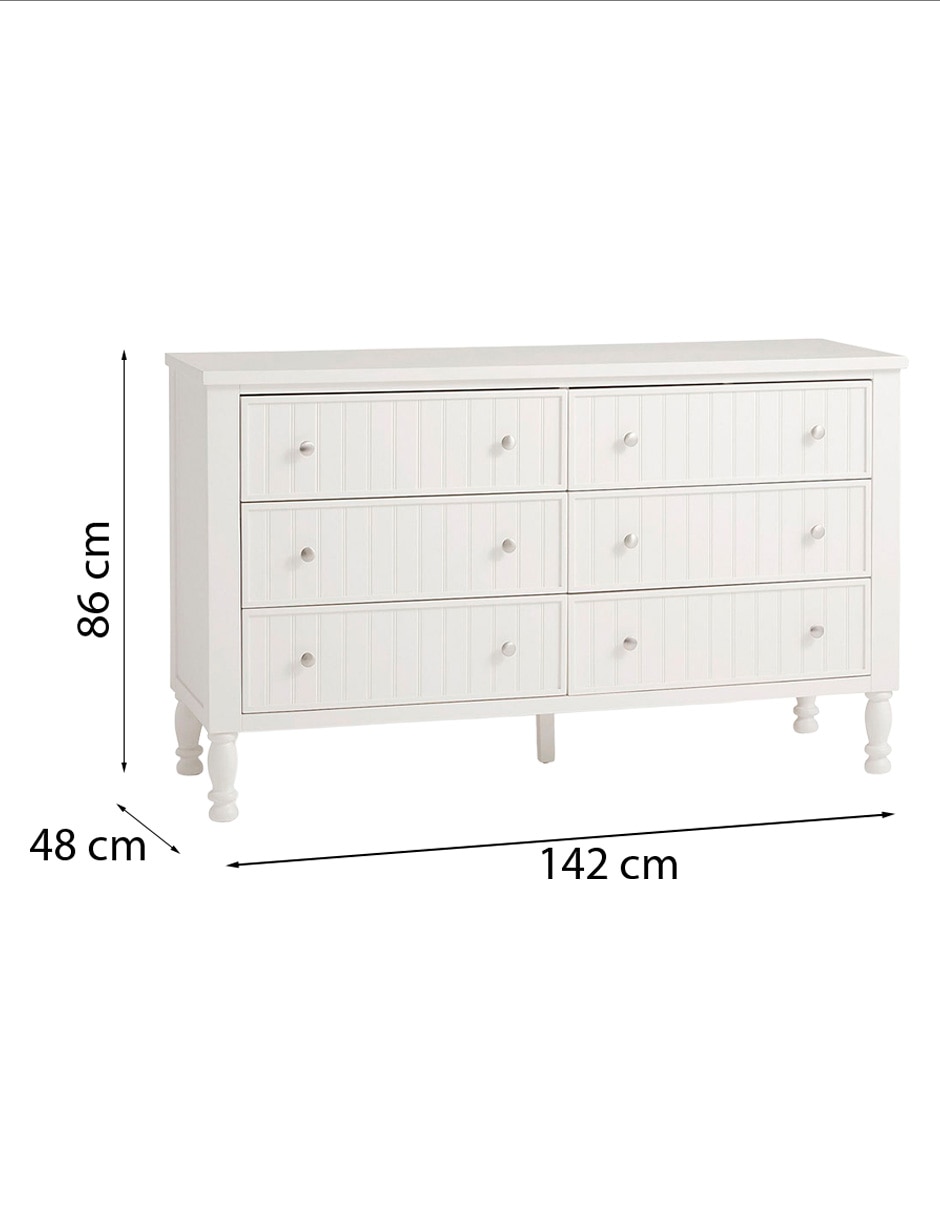 Cómoda Catalina de madera de álamo 9
