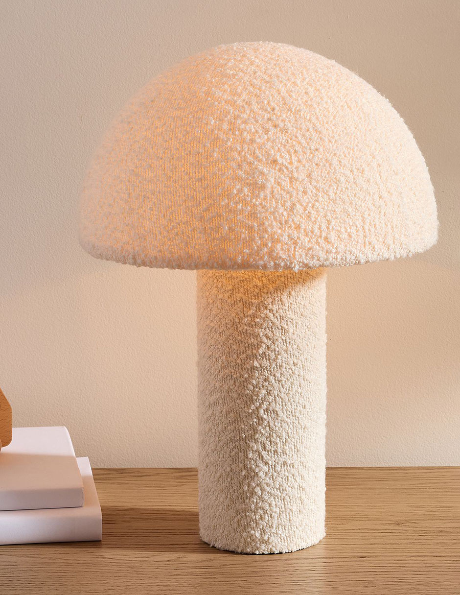 Lámpara de mesa led Bouclé