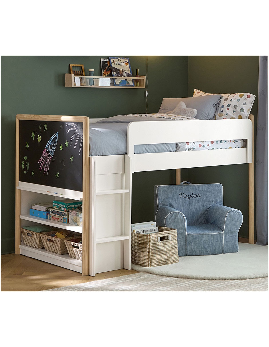 Cama Avery de madera individual